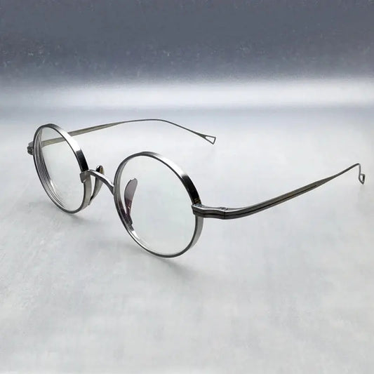 Women's Round Full Rim Titanium Prescription Glasses 63199 — view 1 | Rx Spectacle