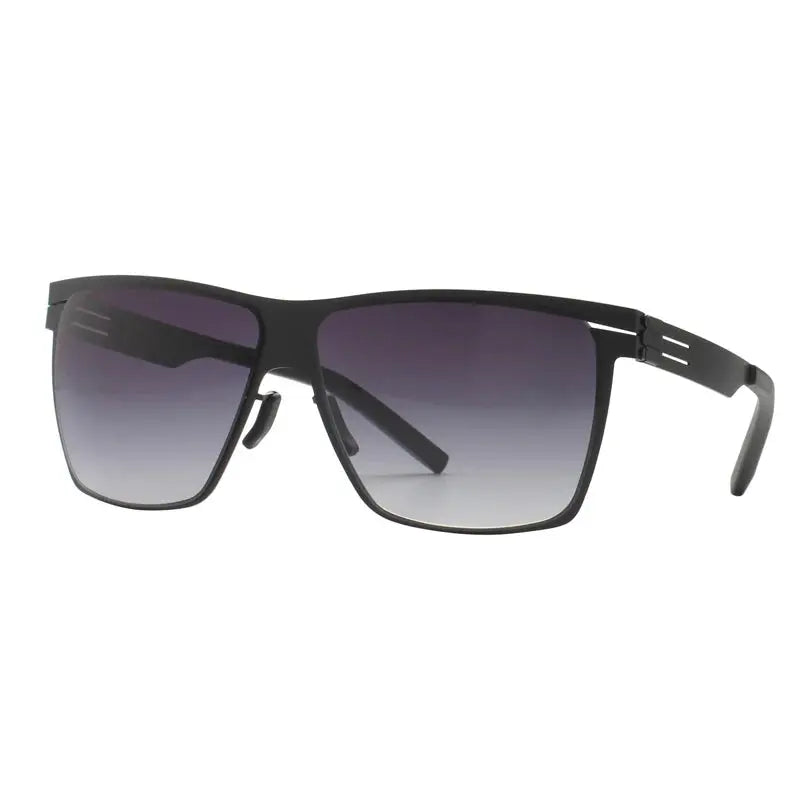 Men's Square Full Rim Stainless Steel Prescription Glasses 521461 — view 7 | Rx Spectacle