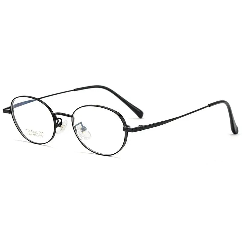 Women's Oval Full Rim Titanium Prescription Glasses 35015 — view 5 | Rx Spectacle