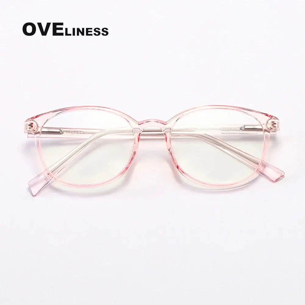 Women's Round Full Rim Titanium Prescription Glasses 398109 — view 5 | Rx Spectacle