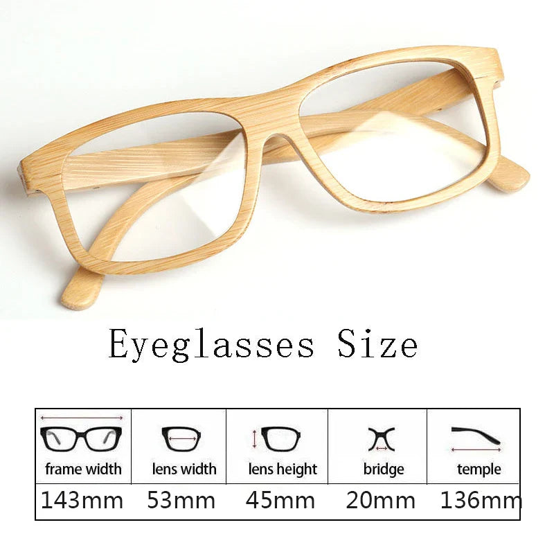 Men's Square Full Rim Wood Prescription Glasses 561910 — view 2 | Rx Spectacle
