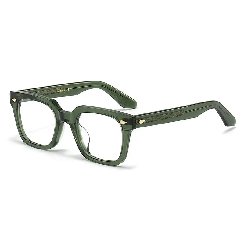 Unisex Browline Full Rim Acetate Prescription Glasses 48140 — view 4 | Rx Spectacle
