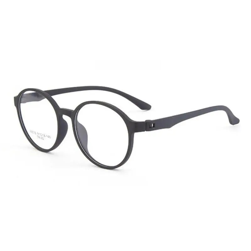 Unisex Round Full Rim Titanium Reading Glasses 66016 — view 2 | Rx Spectacle