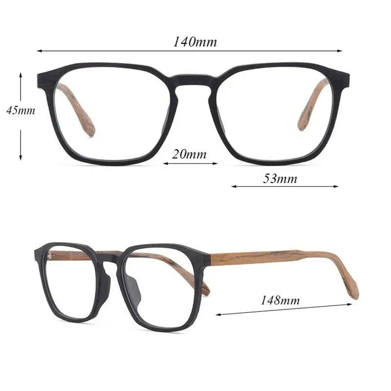 Unisex Square Full Rim Alloy Prescription Glasses 1692 — view 9 | Rx Spectacle