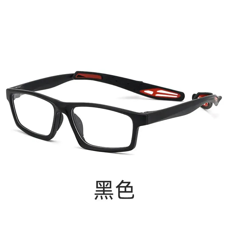 Unisex Square Full Rim Titanium Sports Glasses 121219 — view 4 | Rx Spectacle