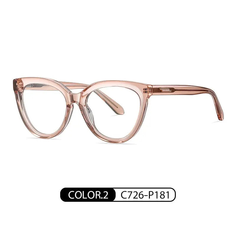 Women's Cat Eye Full Rim Acetate Prescription Glasses 18818 — view 3 | Rx Spectacle