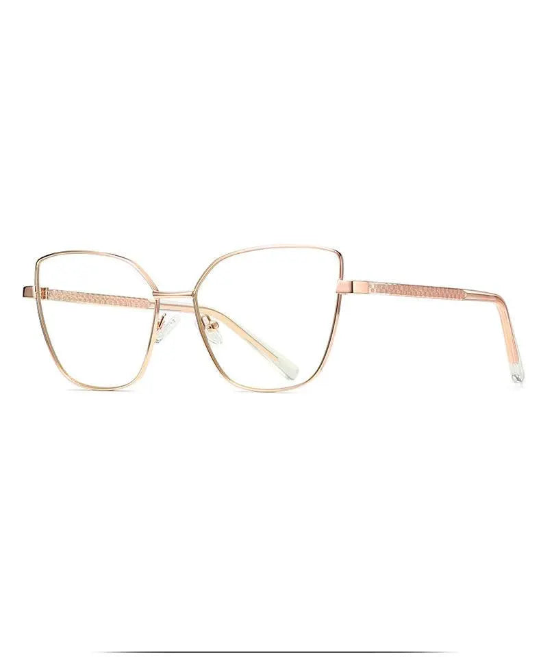 Women's Cat Eye Full Rim Titanium Prescription Glasses 3002 — view 21 | Rx Spectacle
