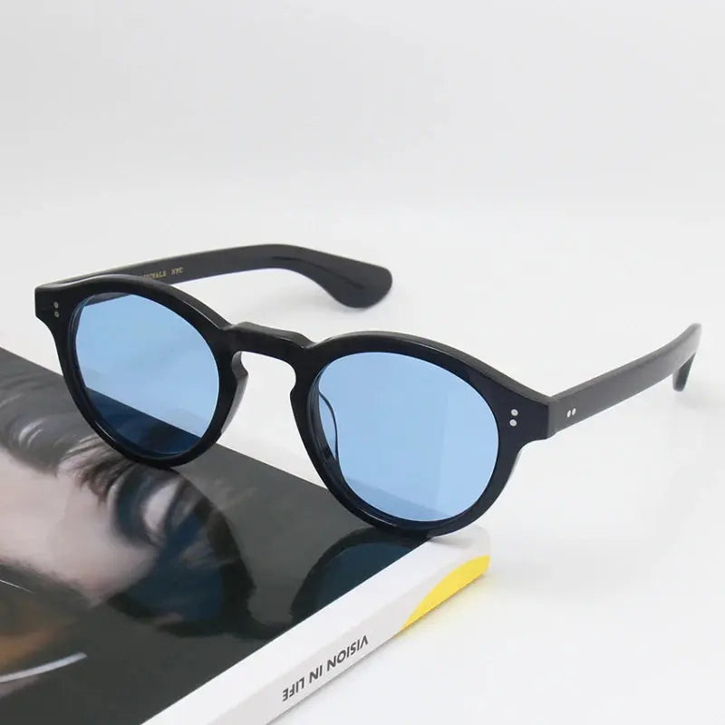 Unisex Round Full Rim Acetate Prescription Glasses 26145 — view 6 | Rx Spectacle