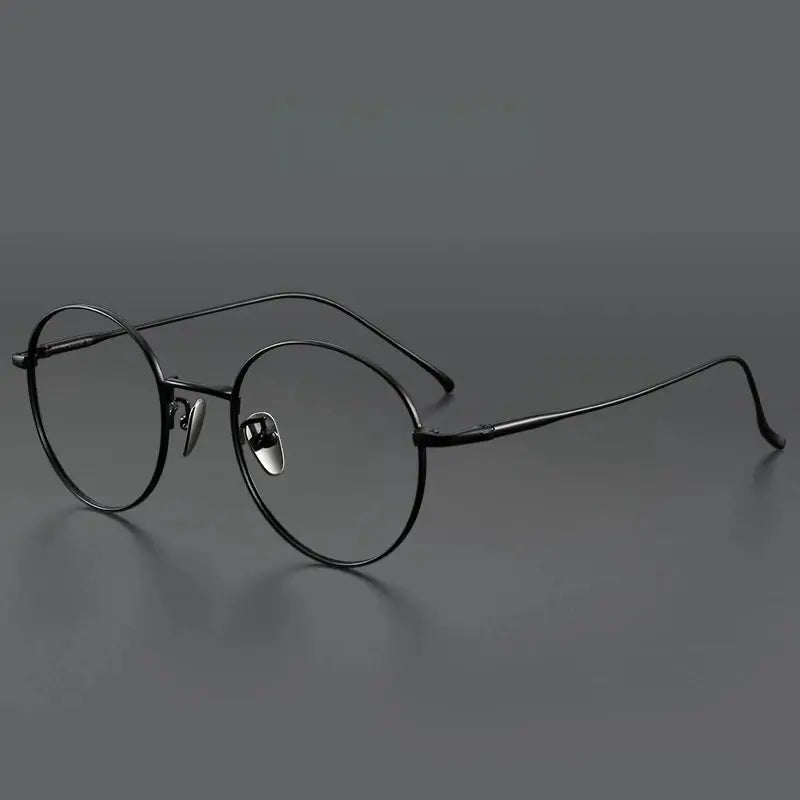 Women's Round Full Rim Titanium Prescription Glasses 164400 — view 5 | Rx Spectacle