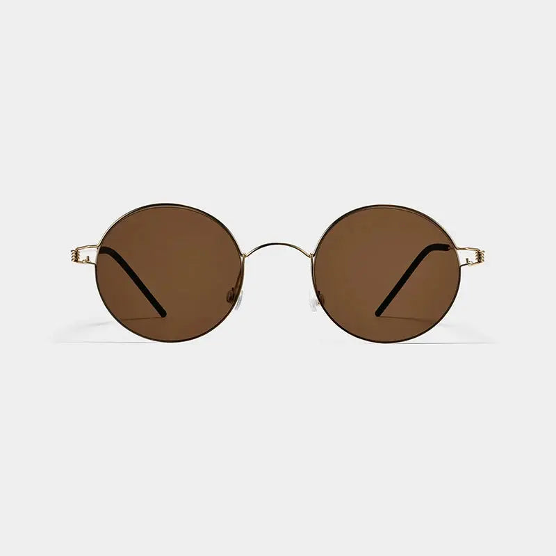 Unisex Round Full Rim Titanium Screwless Prescription Glasses 28609 — view 4 | Rx Spectacle