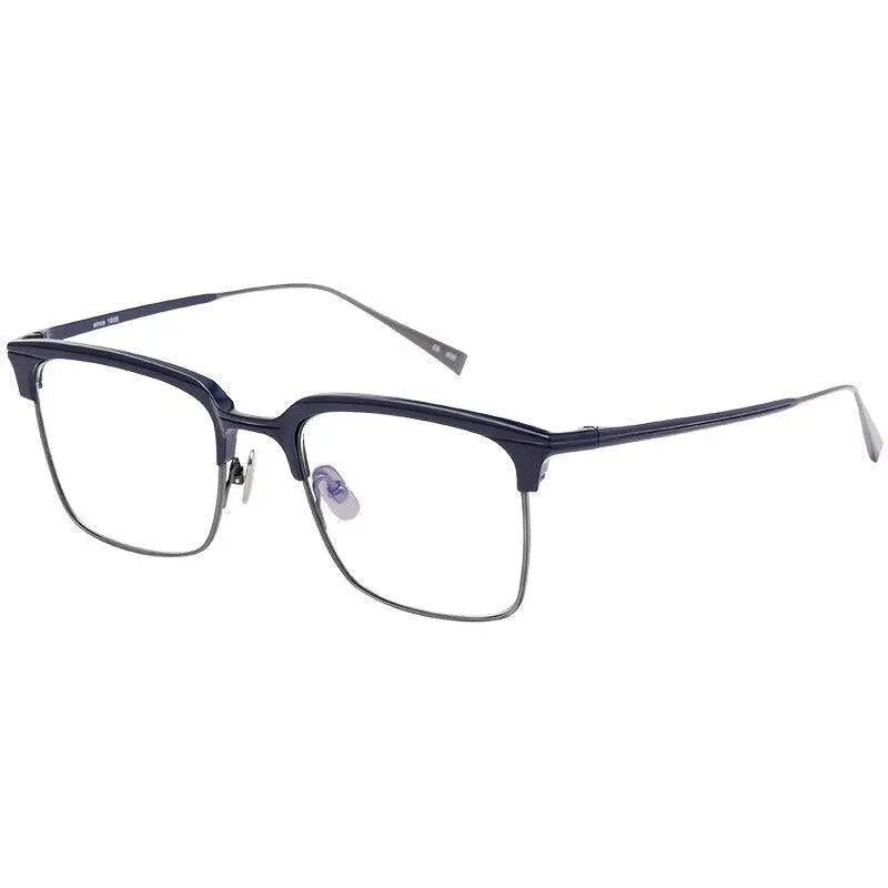 Men's Square Full Rim Titanium Prescription Glasses S1905 — view 9 | Rx Spectacle