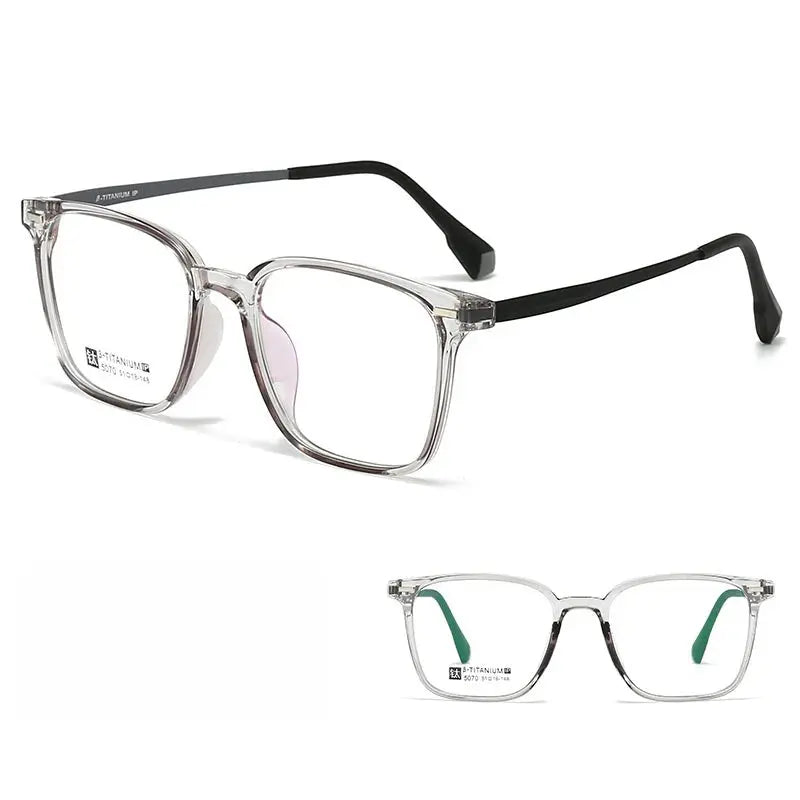 Unisex Square Full Rim TR90 Prescription Glasses 5070 — view 7 | Rx Spectacle