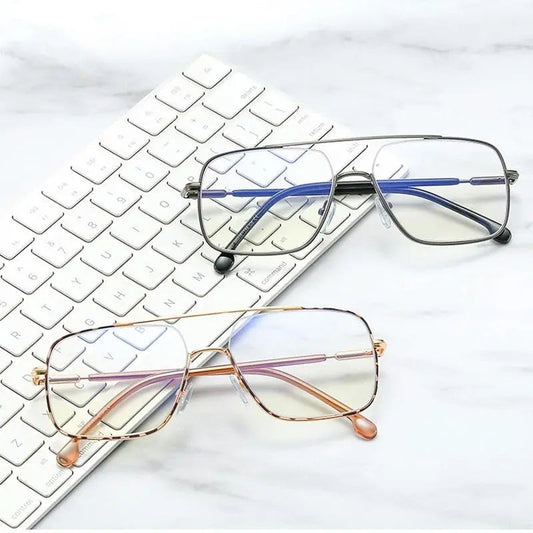 Women's Square Full Rim TR90 Double Bridge Prescription Glasses 95927 — view 1 | Rx Spectacle