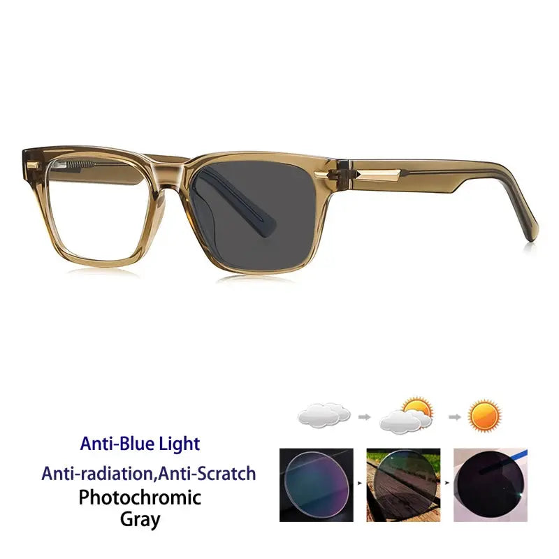 Unisex Square Full Rim Acetate Reading Glasses 421035 — view 3 | Rx Spectacle