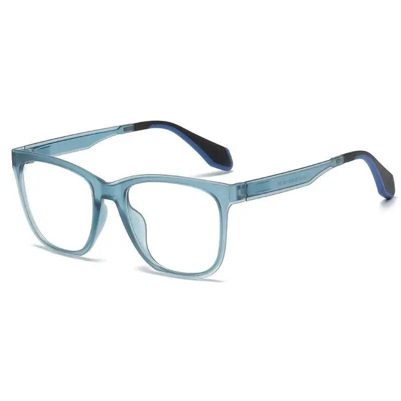 Men's Square Full Rim Titanium Sports Glasses 02002 — view 10 | Rx Spectacle