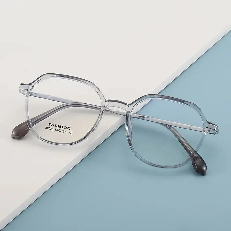 Unisex Polygon Full Rim TR90 Flat Top Prescription Glasses Z32030 — view 7 | Rx Spectacle