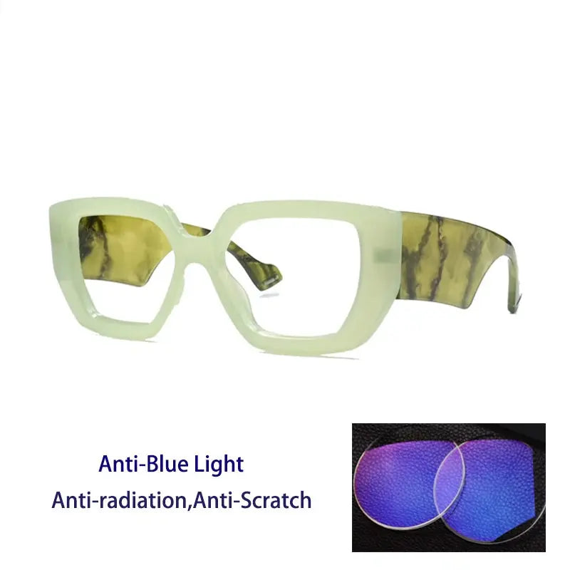 Unisex Square Full Rim Acetate Reading Glasses 86320 — view 8 | Rx Spectacle