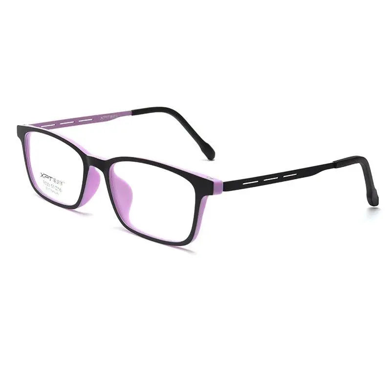 Unisex Square Full Rim Titanium Prescription Glasses 9839XP — view 3 | Rx Spectacle