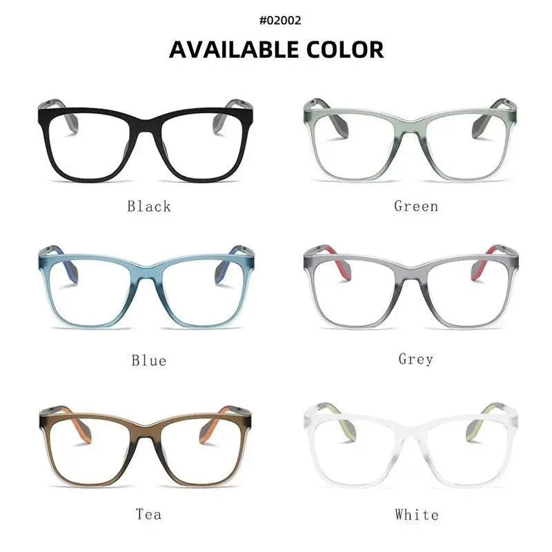 Men's Square Full Rim Titanium Sports Glasses 02002 — view 4 | Rx Spectacle