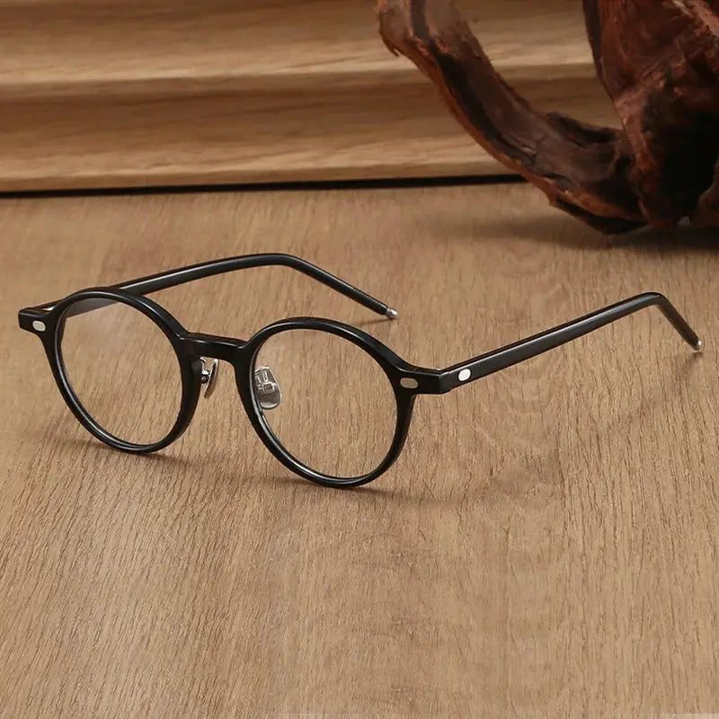 Unisex Round Full Rim Acetate Prescription Glasses 844005 — view 1 | Rx Spectacle