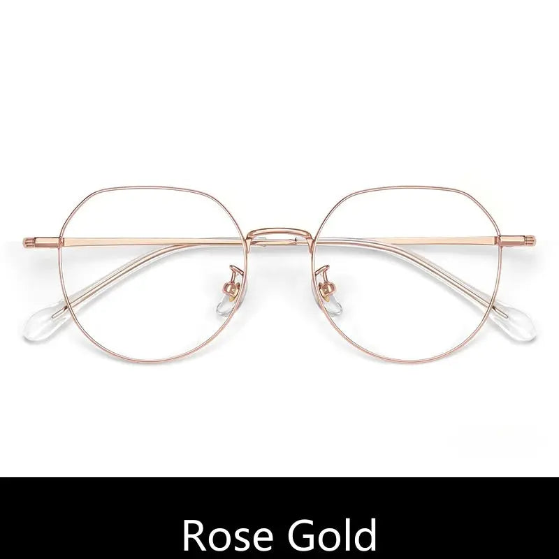 Unisex Oval Full Rim Titanium Flat Top Prescription Glasses 3244 — view 11 | Rx Spectacle