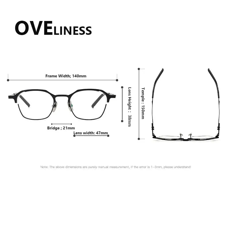 Unisex Round Full Rim Titanium Prescription Glasses 32204 — view 2 | Rx Spectacle