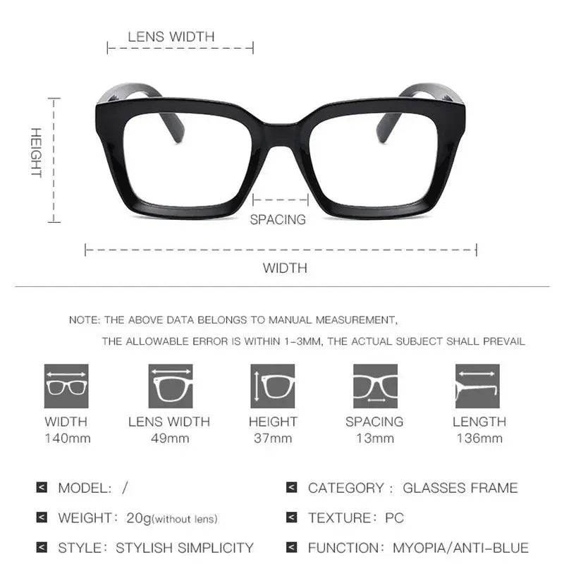 Unisex Square Full Rim Acetate Reading Glasses 4913 — view 4 | Rx Spectacle