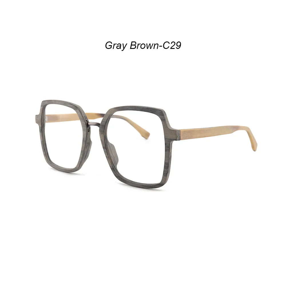 Men's Square Full Rim Titanium Prescription Glasses 610900 — view 6 | Rx Spectacle