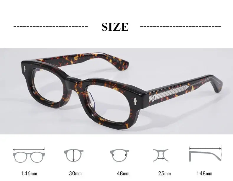 Unisex Oval Full Rim Acetate Prescription Glasses 363119 — view 2 | Rx Spectacle
