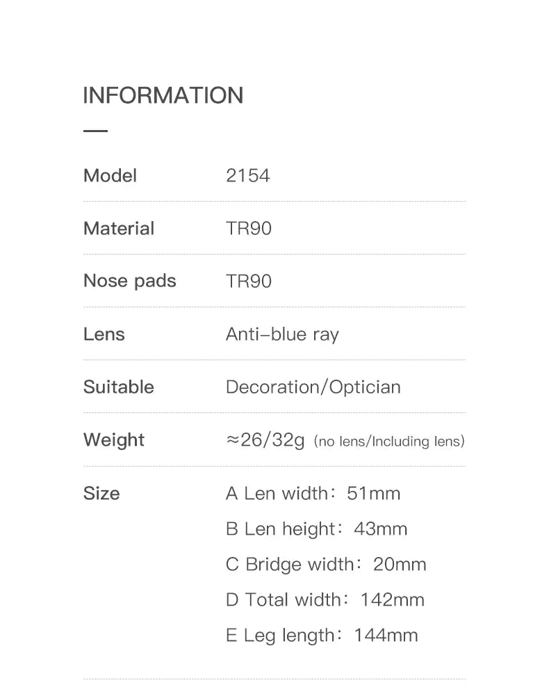 Unisex Square Full Rim Acetate Prescription Glasses 2154 — view 13 | Rx Spectacle