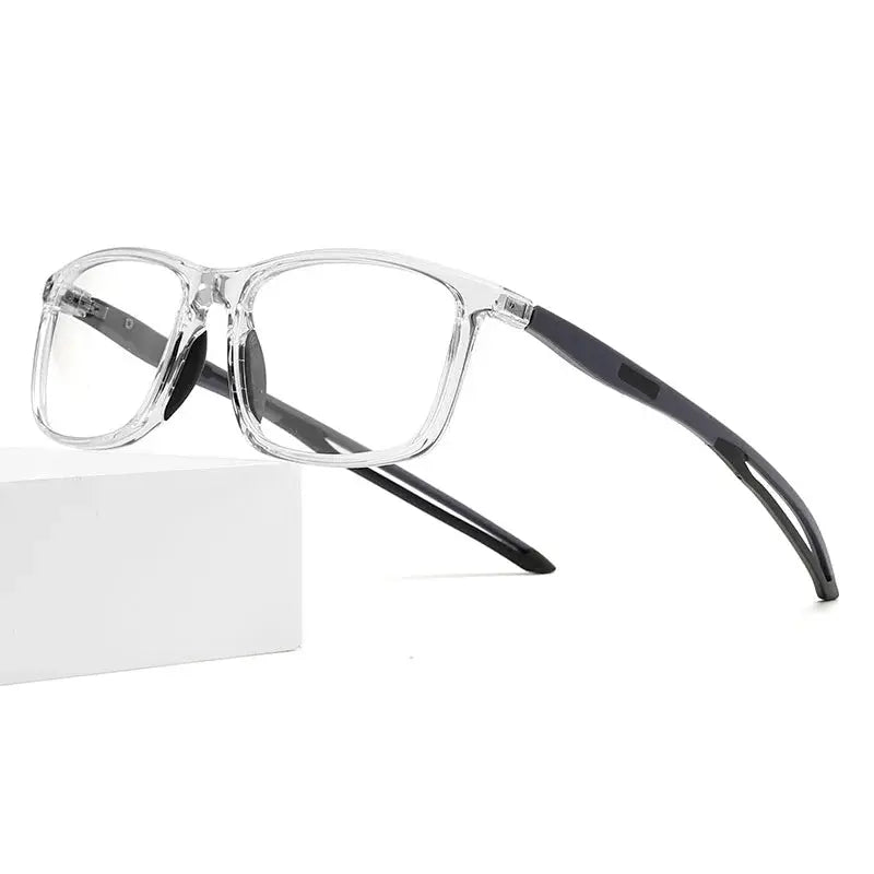 Unisex Square Full Rim TR90 Sports Glasses U001 — view 9 | Rx Spectacle