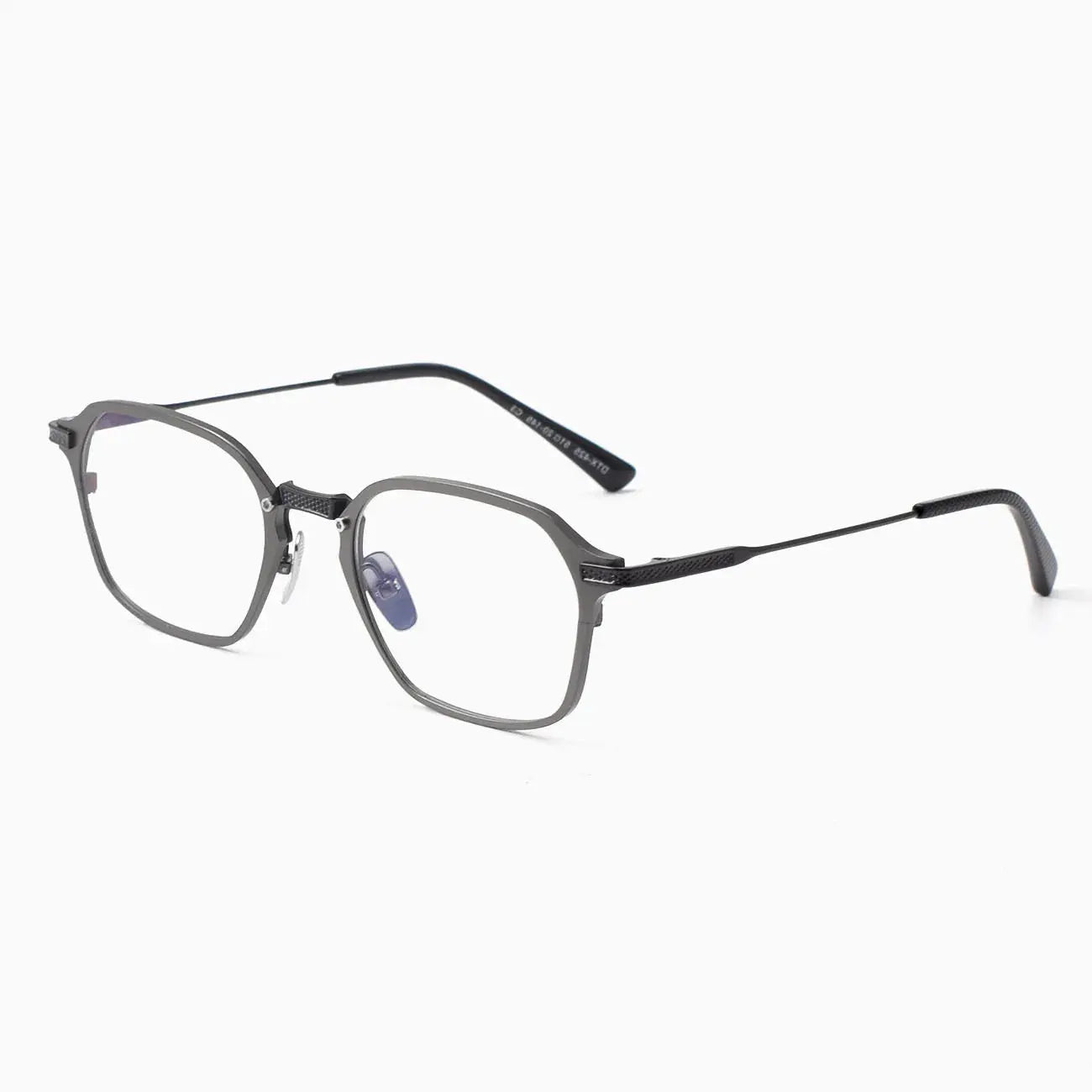 Unisex Square Full Rim Titanium Prescription Glasses 812425 — view 6 | Rx Spectacle