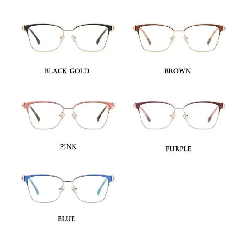 Women's Square Full Rim TR90 Prescription Glasses Js8612 — view 8 | Rx Spectacle