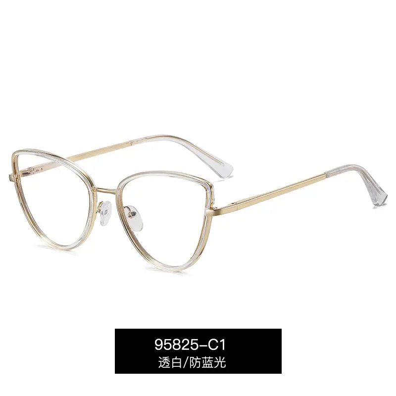 Women's Cat Eye Full Rim TR90 Prescription Glasses 95825 — view 7 | Rx Spectacle