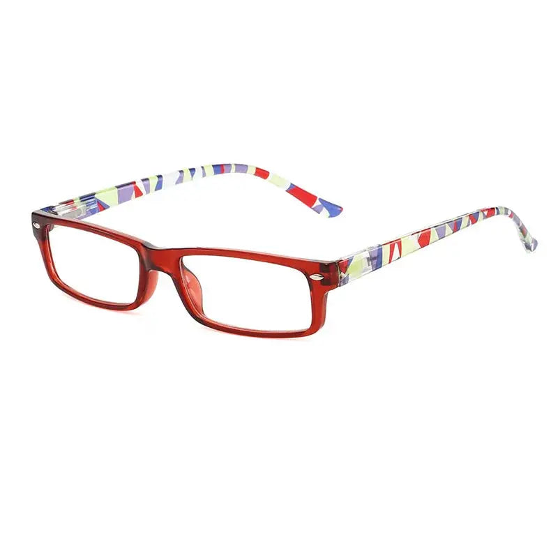 Women's Square Full Rim Alloy Reading Glasses 525004 — view 6 | Rx Spectacle