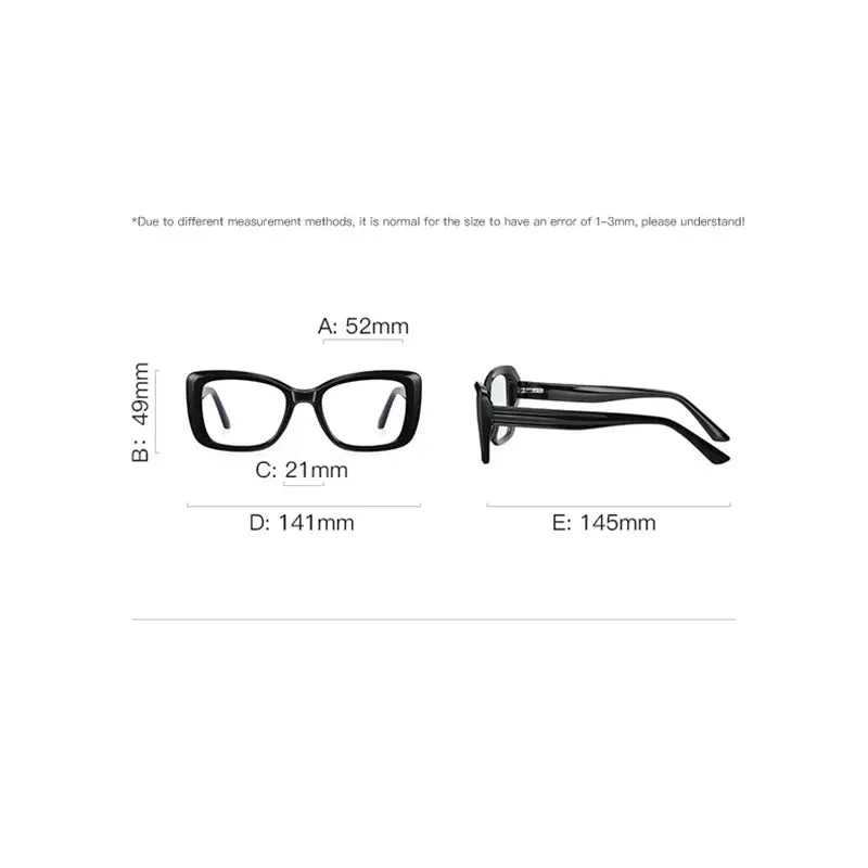 Unisex Square Full Rim TR90 Prescription Glasses 21147 — view 2 | Rx Spectacle