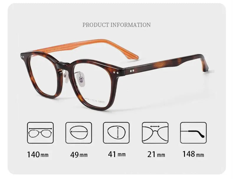 Unisex Round Full Rim Acetate Prescription Glasses 369805 — view 2 | Rx Spectacle
