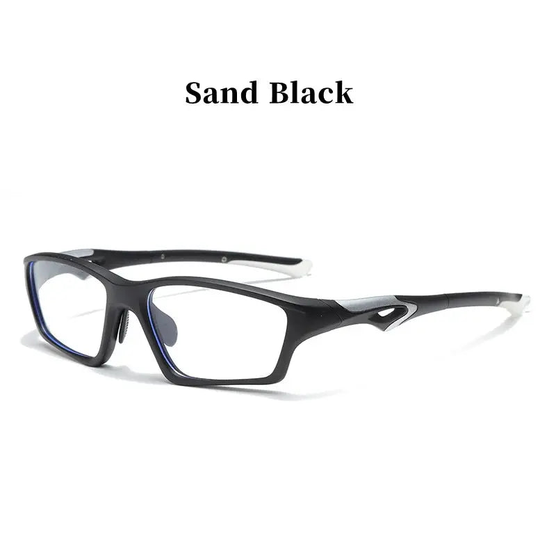 Unisex Rectangular Full Rim TR90 Sports Glasses 81278 — view 6 | Rx Spectacle