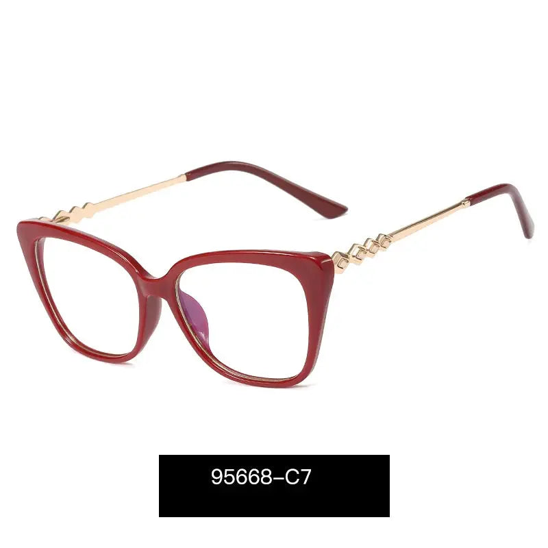 Women's Cat Eye Full Rim TR90 Prescription Glasses 195668 — view 7 | Rx Spectacle
