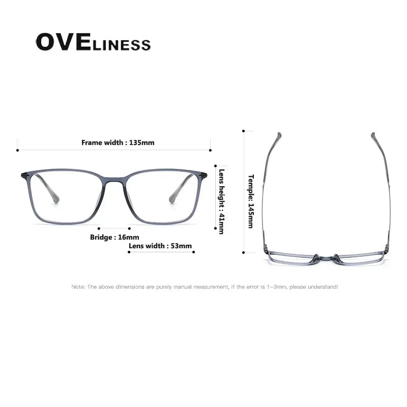 Women's Square Full Rim Titanium Prescription Glasses 328636 — view 2 | Rx Spectacle