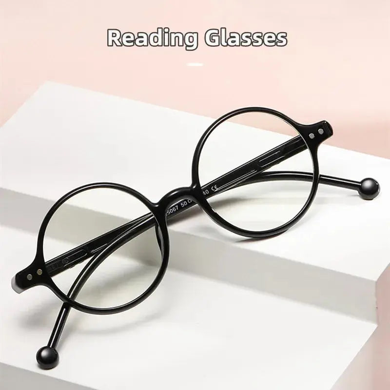 Unisex Round Full Rim Acetate Reading Glasses 5067 — view 2 | Rx Spectacle