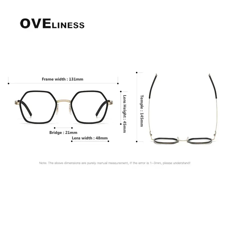 Women's Full Rim Titanium Prescription Glasses 820222 — view 2 | Rx Spectacle