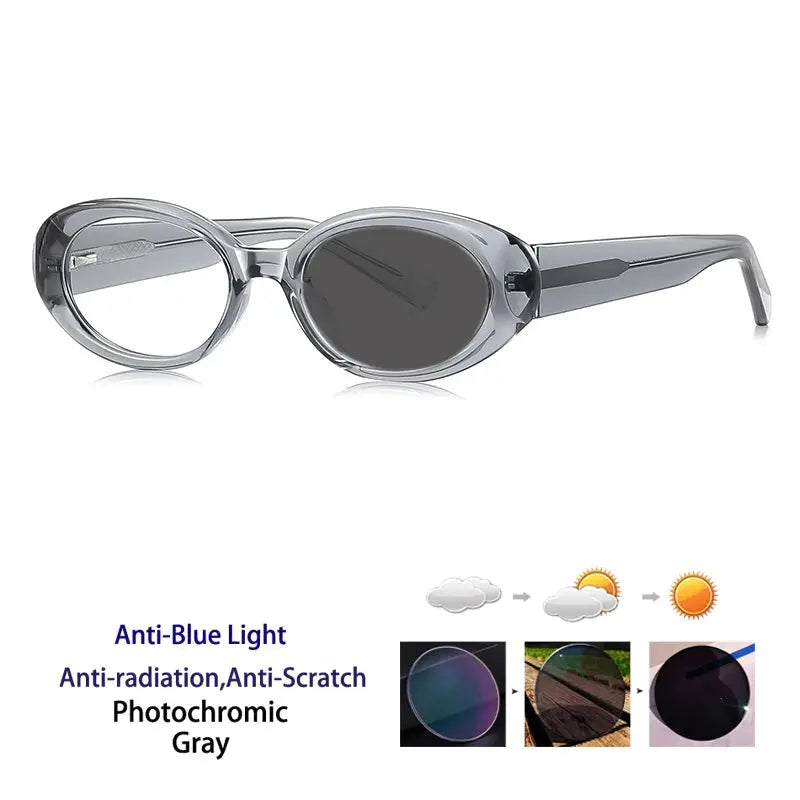Women's Oval Full Rim Acetate Reading Glasses 629033 — view 3 | Rx Spectacle
