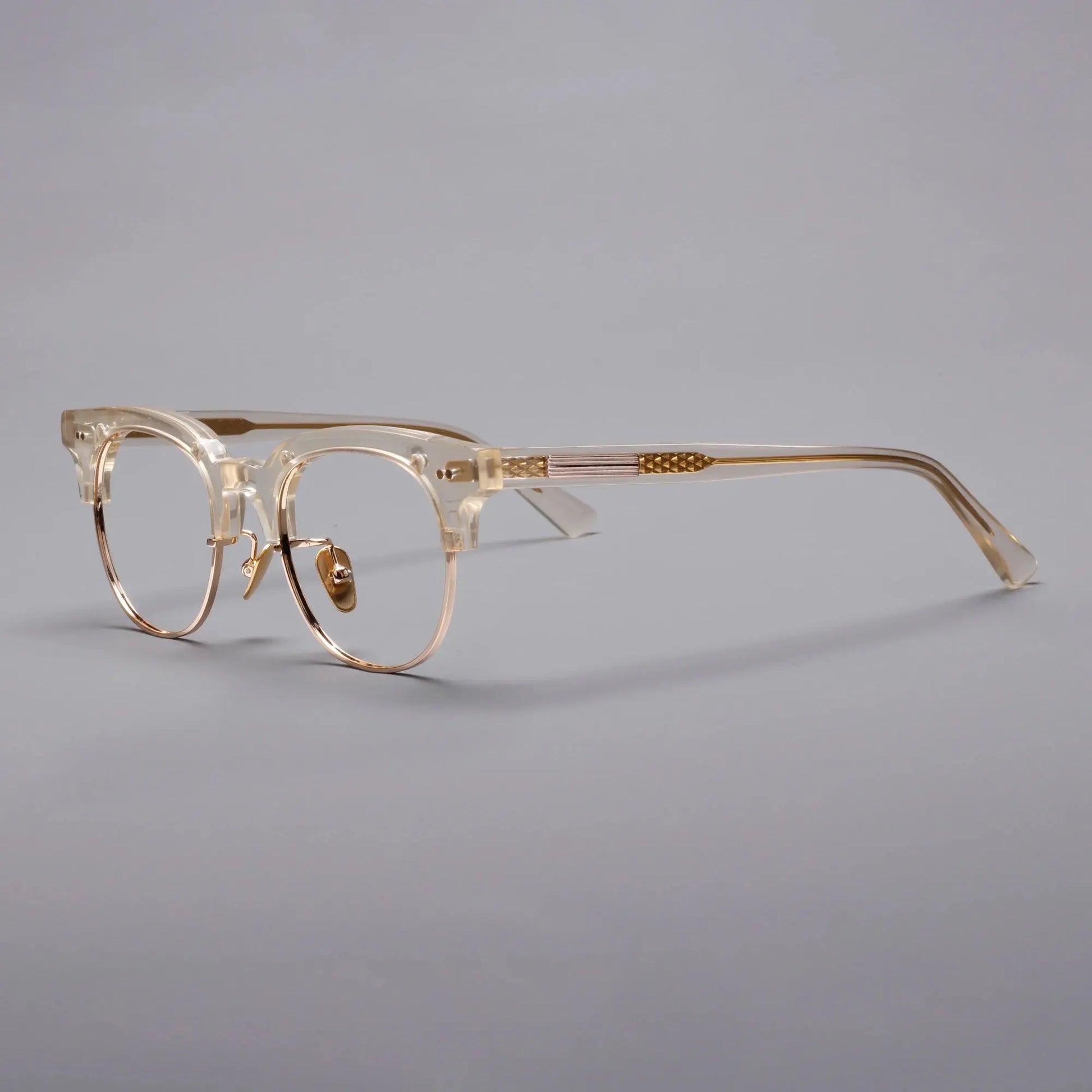 Unisex Square Full Rim Titanium Prescription Glasses 366711 — view 3 | Rx Spectacle