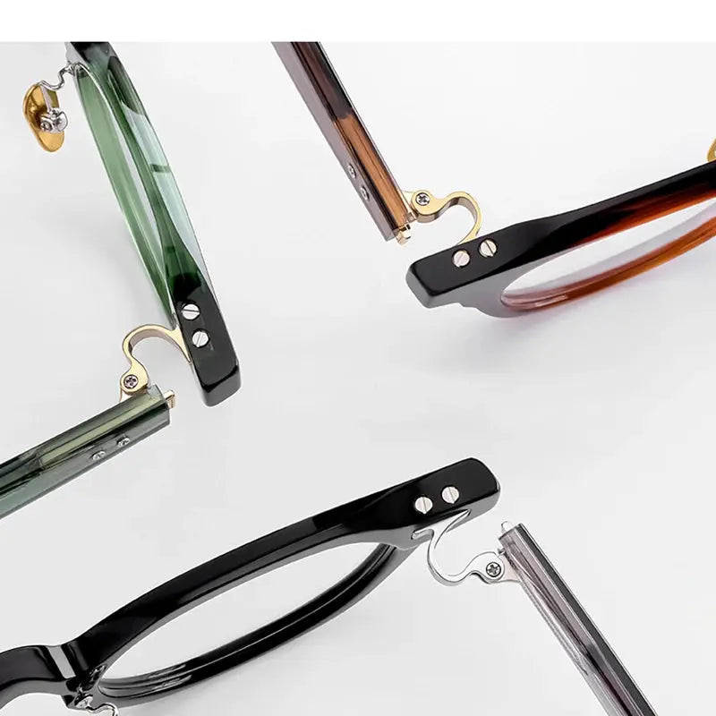 Unisex Round Full Rim Titanium Prescription Glasses 635005 — view 5 | Rx Spectacle