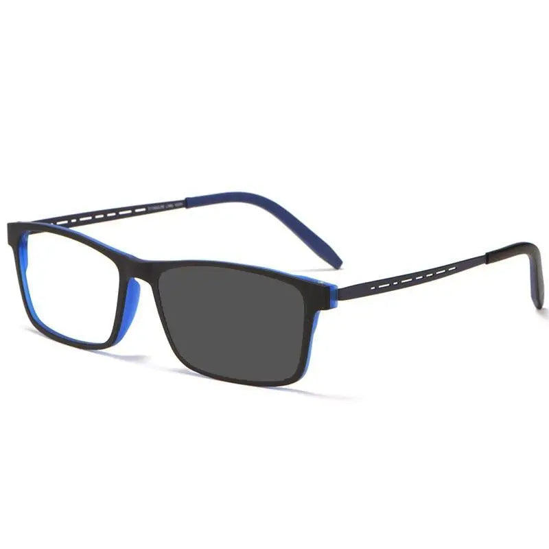 Men's Square Full Rim Titanium Reading Glasses Y8822 — view 4 | Rx Spectacle