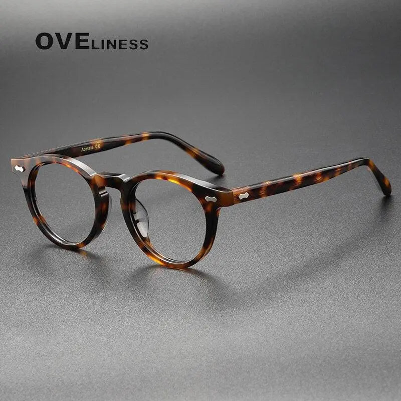 Unisex Round Full Rim Titanium Prescription Glasses 505 — view 4 | Rx Spectacle