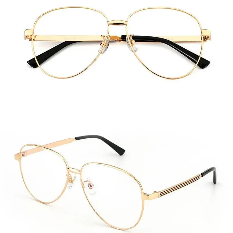 Unisex Oval Full Rim Alloy Prescription Glasses 2280 — view 3 | Rx Spectacle
