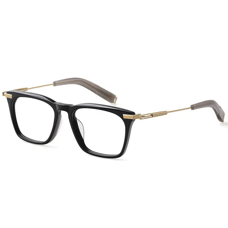Men's Square Full Rim Titanium Oversized Prescription Glasses 403000 — view 4 | Rx Spectacle