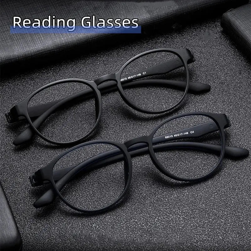 Unisex Oval Full Rim Acetate Reading Glasses 66015 — view 1 | Rx Spectacle